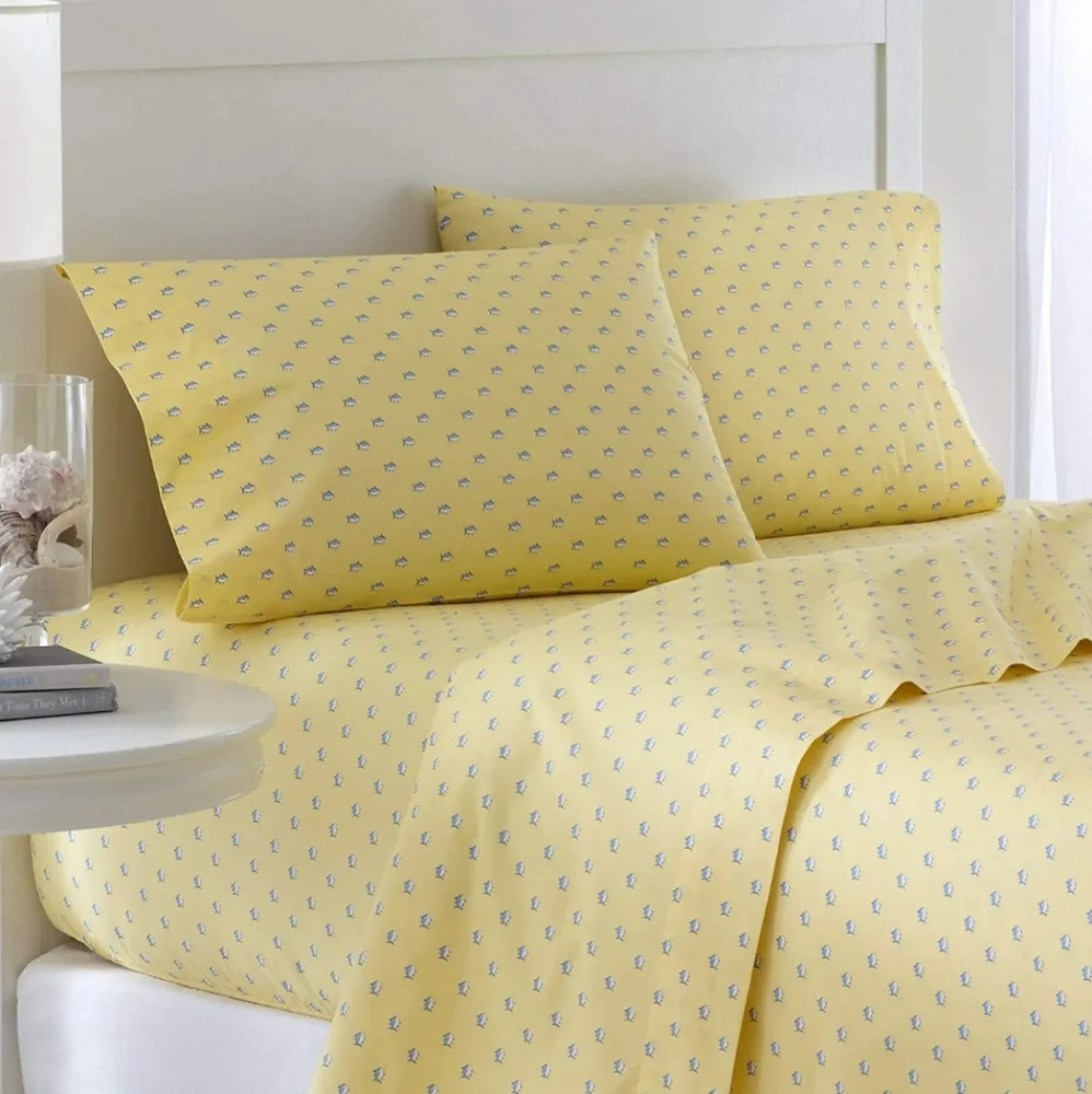New Southern Tide Skipjack Twin sheet set Yellow